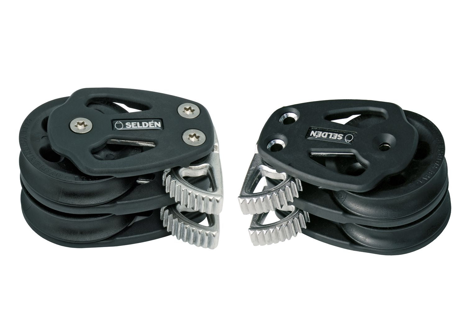 Seldén Quick-Lock Decksblock zweifach – federbelasteter Klemmblock mit Gleitlager