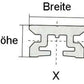 Seldén Schiene Typ 15 für Pinstop-Rutscher B=15mm L=300mm