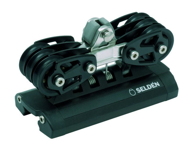Seldén Performance Großschot-Traveller System 30 mit Toggle und dreifachen Umlenkungen für Kontrollleinen