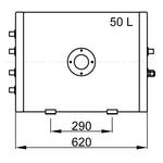 Vetus Doppelspiral Warmwasserboiler 50 Ltr.