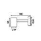 Batsystem Leseleuchte Tube D1 mit Schalter biegsamer Arm LED 12V 06W 60lm IP21 Alum m USB-Anschluss