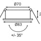 Batsystem LED-Deckenleuchte Typ Neptun