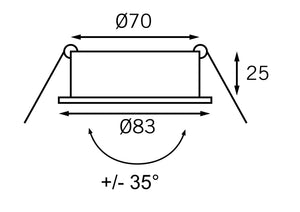 Batsystem LED-Deckenleuchte Typ Neptun