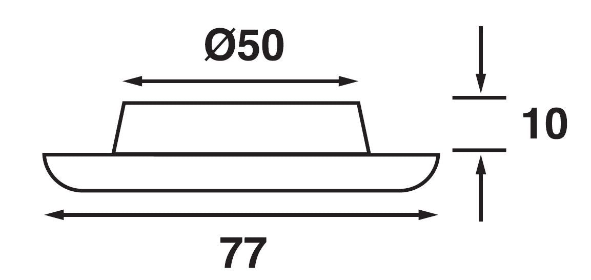 Batsystem Nova II LED-Deckenleuchte – flacher Einbau mit Opallinse