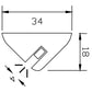 Batsystem Mahagoni Profil für LED Mini Sleeve 9530s L=1m