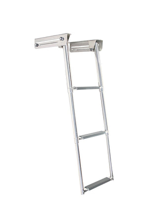 Batsystem Bootsleiter teleskopierbar mit Kassette L=880mm B=295mm D=300mm H=65mm 3 Stufen Kunststoff