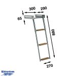 Batsystem cassette ladder teak