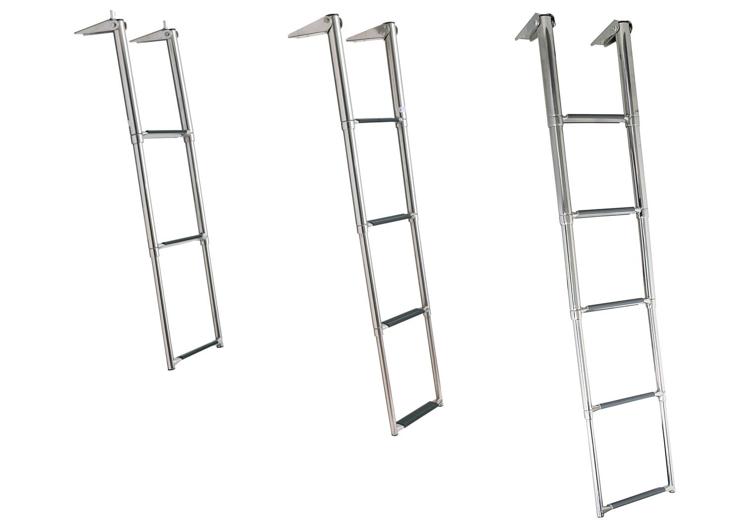 Batsystem Kassettenleiter Teak – platzsparende Teleskopleiter für Bord und Badeplattform