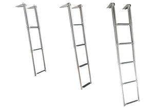 Batsystem Kassettenleiter Teak – platzsparende Teleskopleiter für Bord und Badeplattform