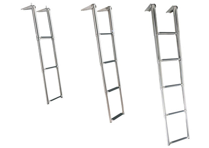 Batsystem Kassettenleiter Teak – platzsparende Teleskopleiter für Bord und Badeplattform