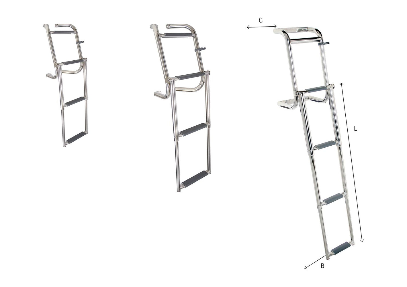 Batsystem Heckleiter klapp- u. teleskopierbar