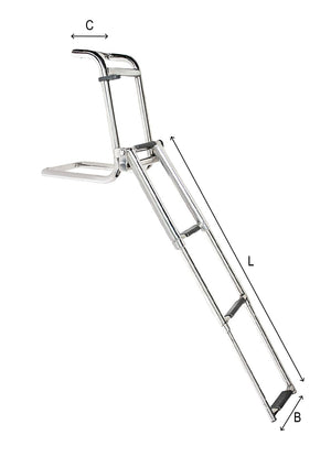 Batsystem stern ladder for IF boats