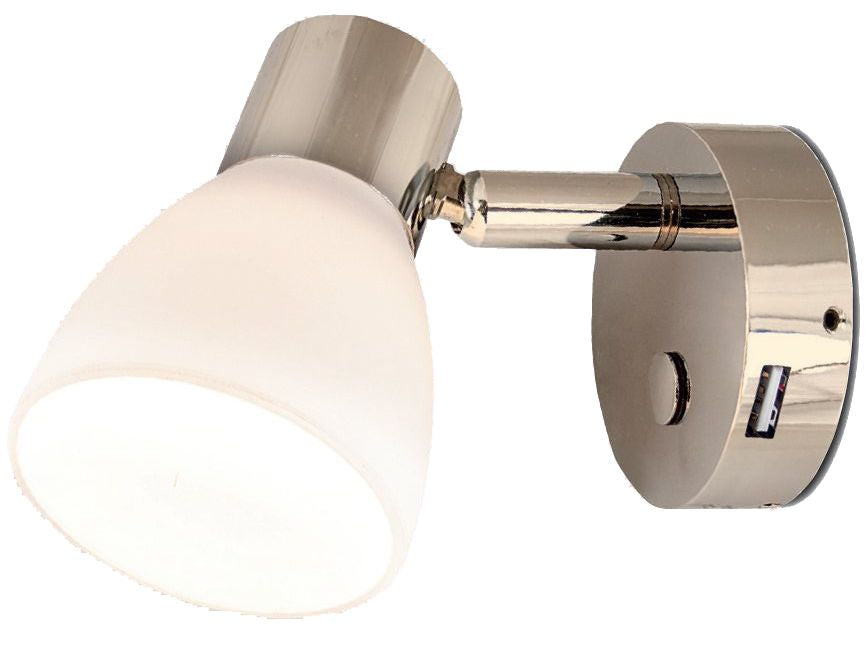 Batsystem Leia LR3USB LED-Leseleuchte mit Dimmer und USB-Ladebuchse