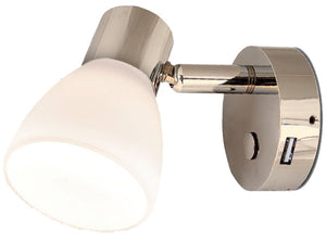Batsystem Leia LR3USB LED-Leseleuchte mit Dimmer und USB-Ladebuchse