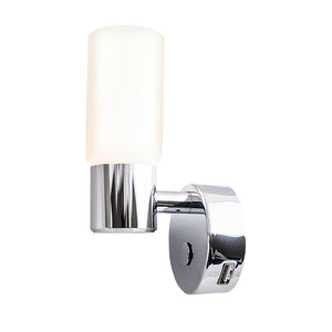 Batsystem Leia LW1 LED-Wandleuchte mit Dimmer und USB-Steckdose