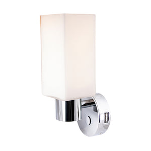 Batsystem Leia LW1 LED-Wandleuchte mit Dimmer und USB-Steckdose