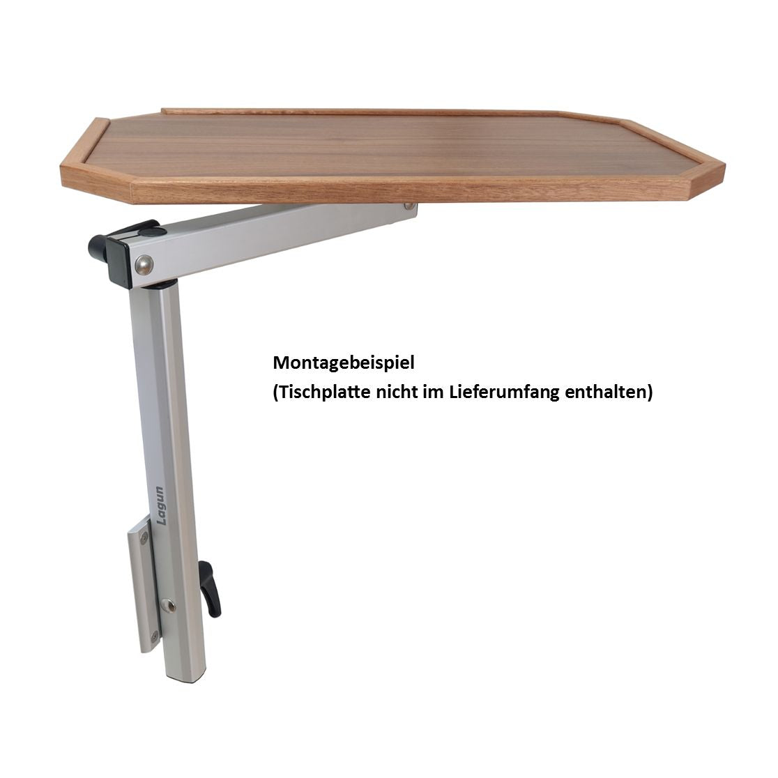 Lagun Tischgestell H=700mm L=400mm Aluminium eloxiert