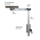 Lagun Tischgestell H=700mm L=400mm Aluminium eloxiert