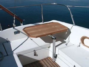 Lagun Tischgestell mit Tischplatte Rimini – flexibler Klapptisch für Boot & Reisemobil