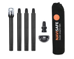 Navisafe Navilight 360° LED-Positionsleuchte Weiß – mit 1-m-Stab und Neoprentasche
