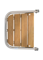 Batsystem Heckplattform für Motorboot Teak B=450mm T=360mm Rohr D=25mm