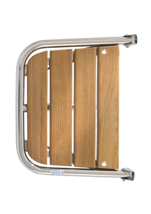 Batsystem Heckplattform für Motorboot Teak B=450mm T=360mm Rohr D=25mm