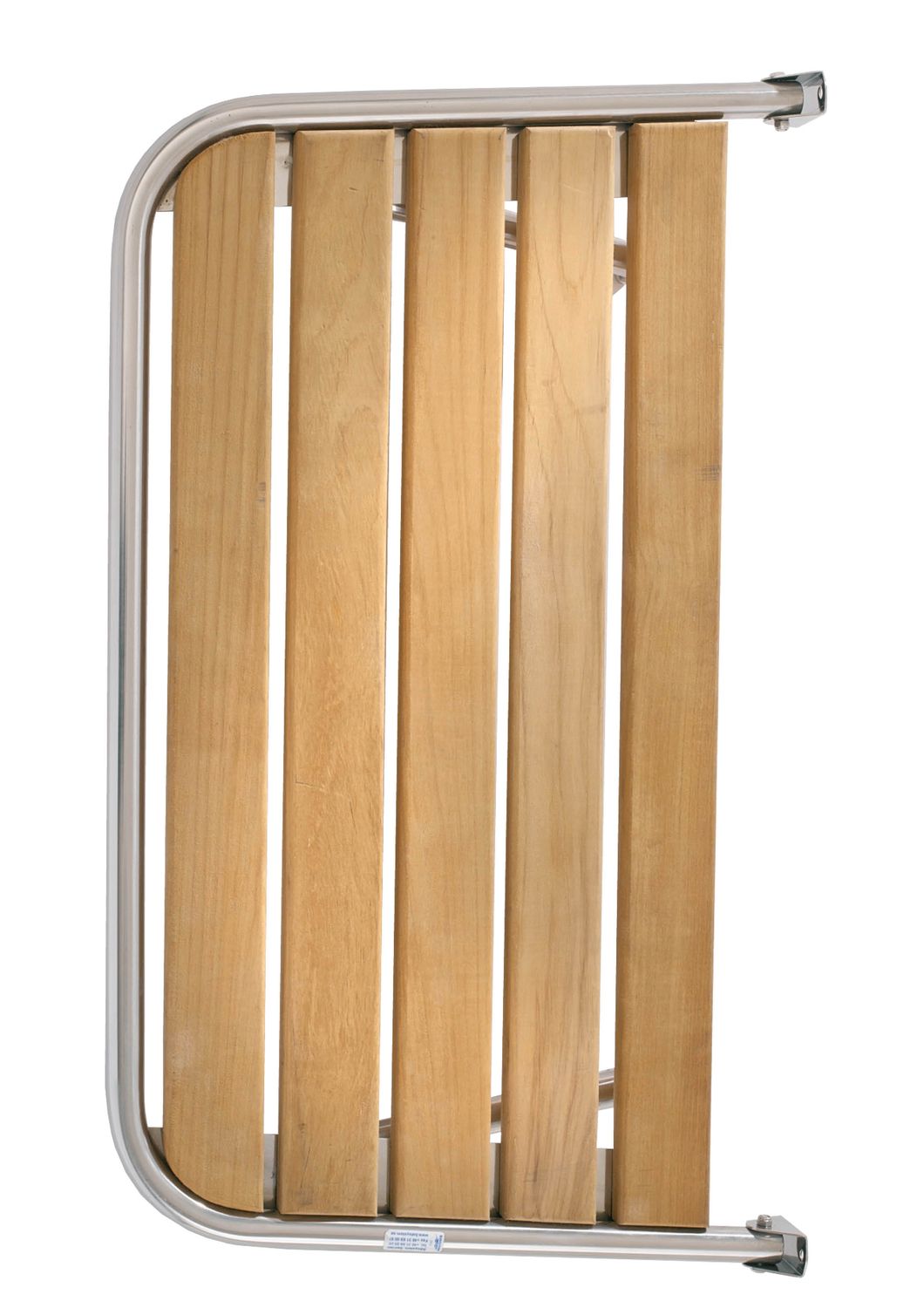 Batsystem Heckplattform für Motorboot Teak B=800mm T=450mm Rohr D=25mm