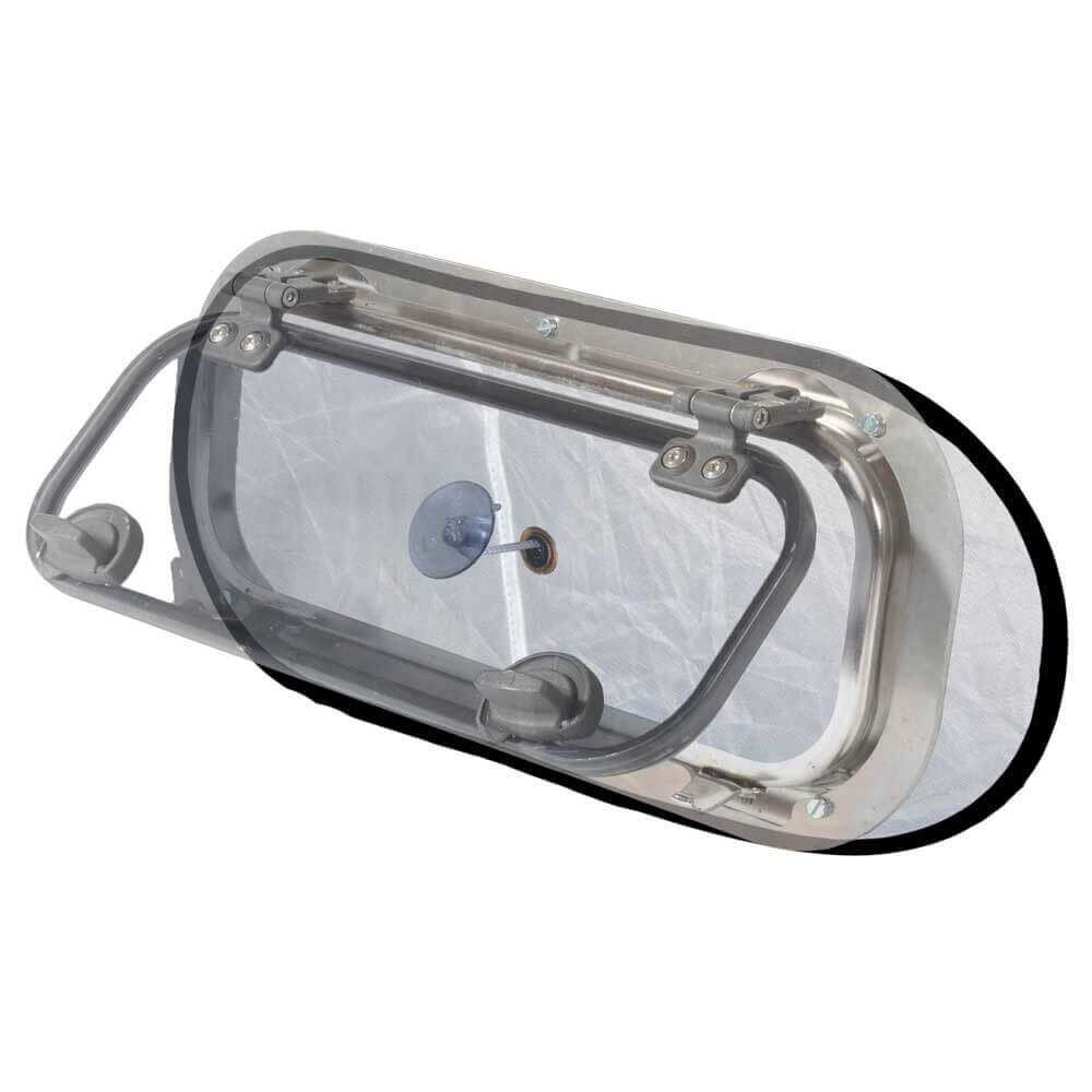 Waterline Design Verdunkelung mit Moskitonetz für Schiffsfenster – 2-in-1 Kombination
