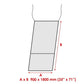 Waterline Moskitonetz verdunkelnd 900x1800mm für Niedergang mit Innenmass bis 850x1750mm