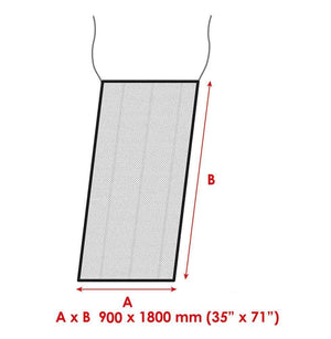 Waterline Moskitonetz 900x1800mm für Niedergang bis 850x1750mm