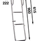 Batsystem boat ladder for hooking on, 900mm