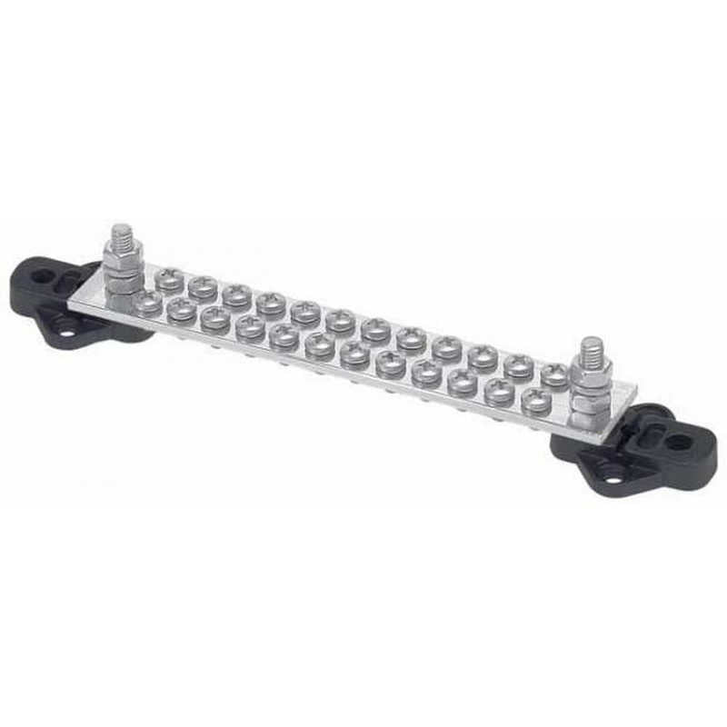 BEP Busbar Single 24x 4mm Screw Terminal