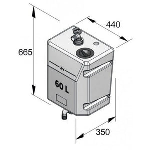 Vetus Schmutzwassertank 80 Ltr.