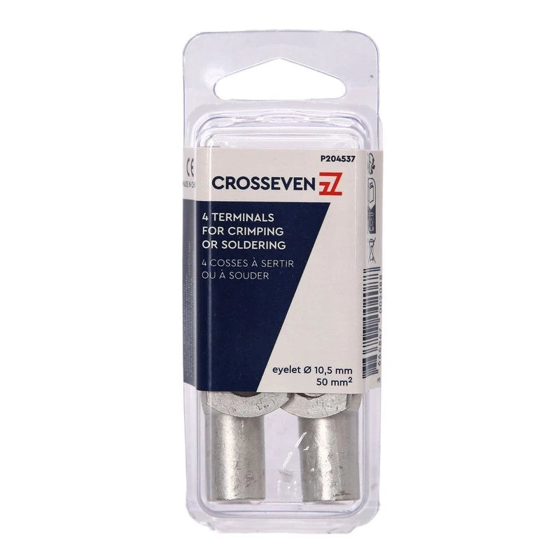 Crosseven Kupfer-Rohrkabelschuhe ø10