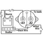 Blue Sea Magnetspule L-Serie -  250A 12/24V