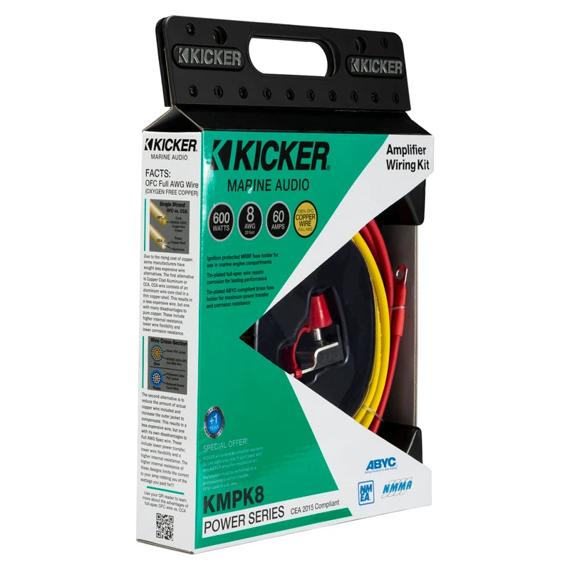 KICKER Marine Audio 8AWG Verstärker Kabel