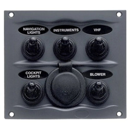 BEP Schalttafel DC Wasserdicht 5xOn/Off USB