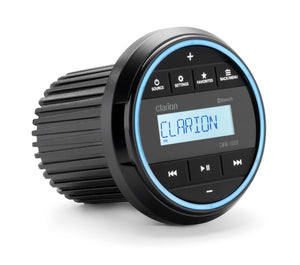 Clarion CMM-10GR Marine-Radio – spritzwassergeschützt (IP66) mit Bluetooth & 2-Zonen-Verstärker