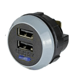 Philippi USD GW USB Einbau-Doppel-Ladesteckdose