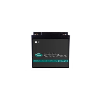 WhisperPower - AGM-Power-Batterie 12V 55Ah