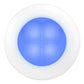 Hella LED RND SL BLUE 24V WHT RIM