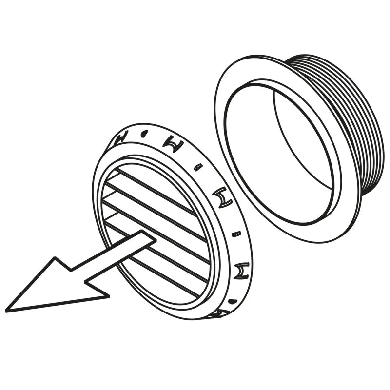 Webasto Ausstroemer D90 90 Grad