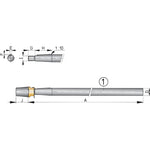 Vetus Niro-Welle mit Hutmutter L=3000mm