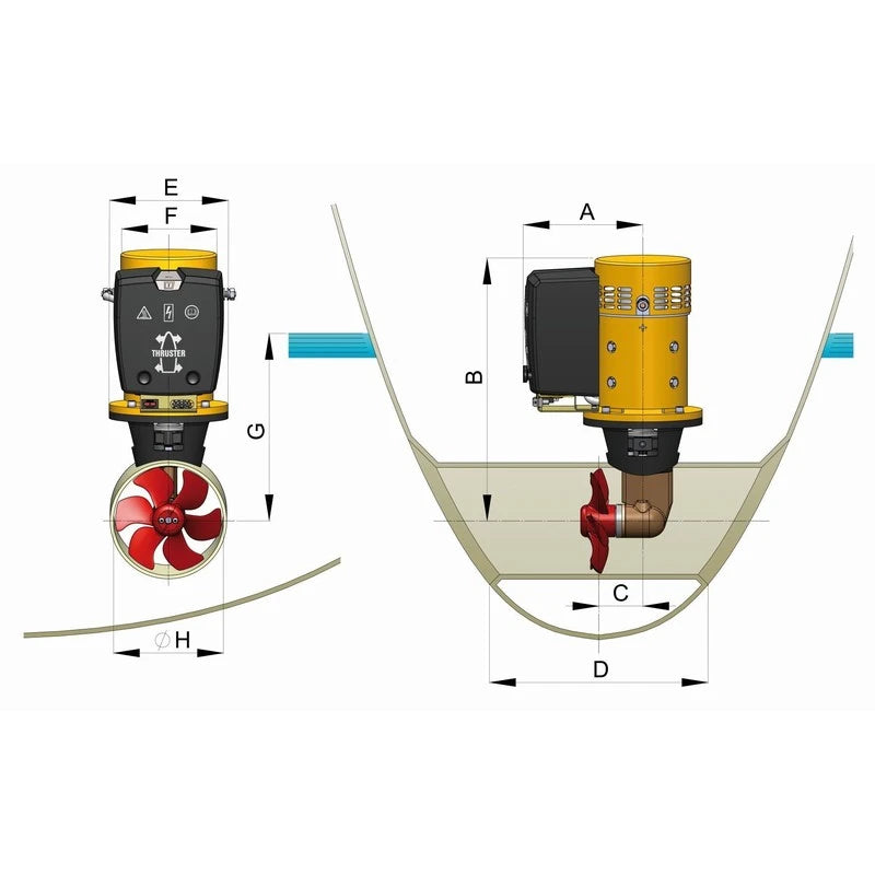 Vetus elektr. Bugschraube