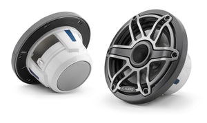 JL Audio M6 Marine-Koaxiallautsprecher mit weißem Sport-Grill