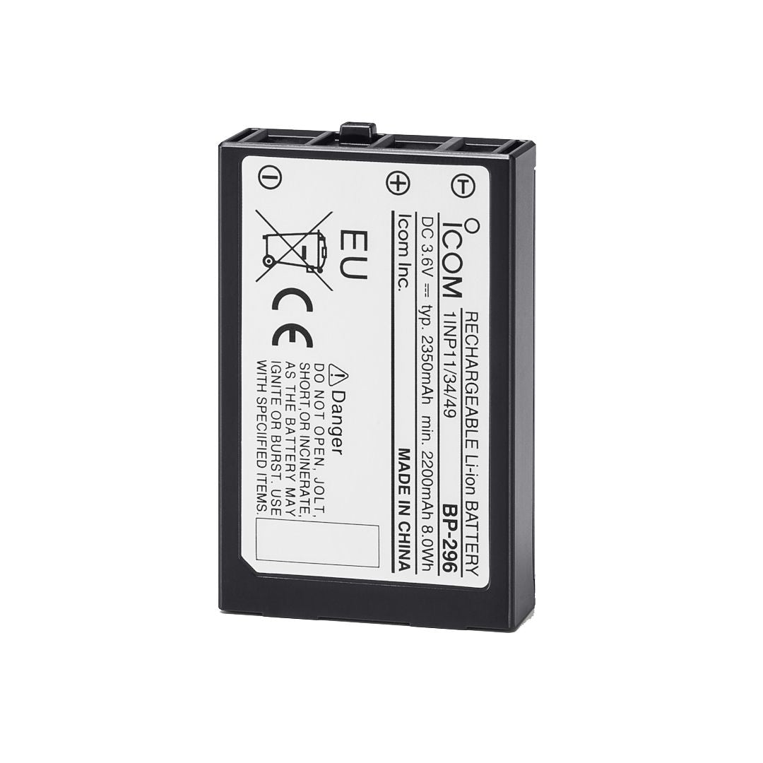 Icom BP-296 Lithium-Ionen-Akku-Pack – Ersatzakku für IC-M37E / IC-M85E