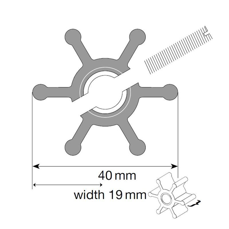 Johnson Impeller für F35 Pumpe