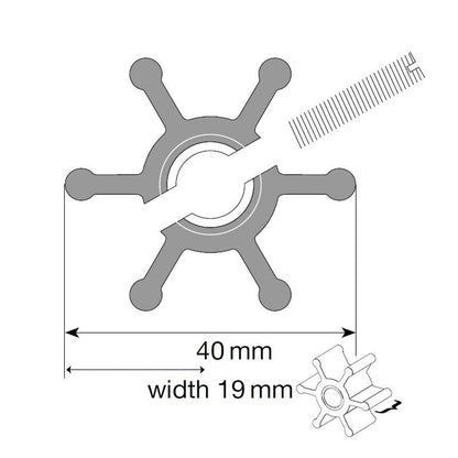 Johnson Impeller für F35 Pumpe