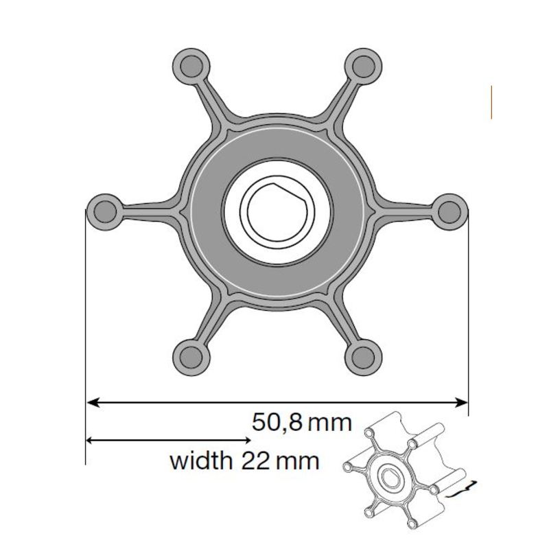 Johnson Impeller für F4 Pumpe