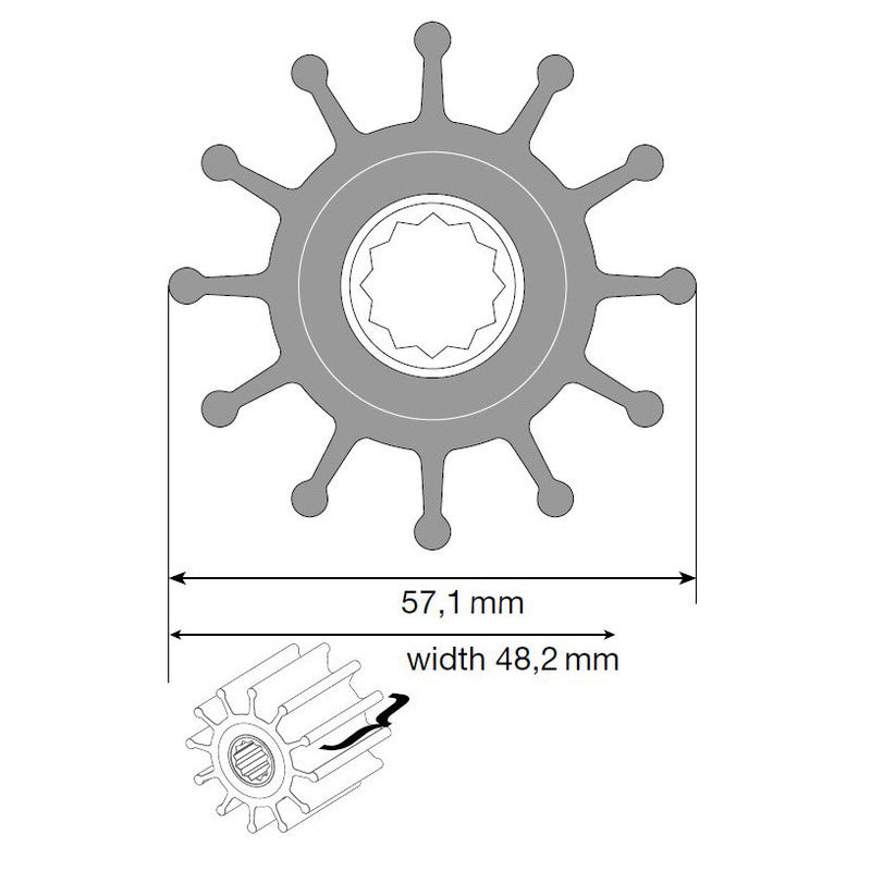 Johnson Impeller für F6 Pumpe